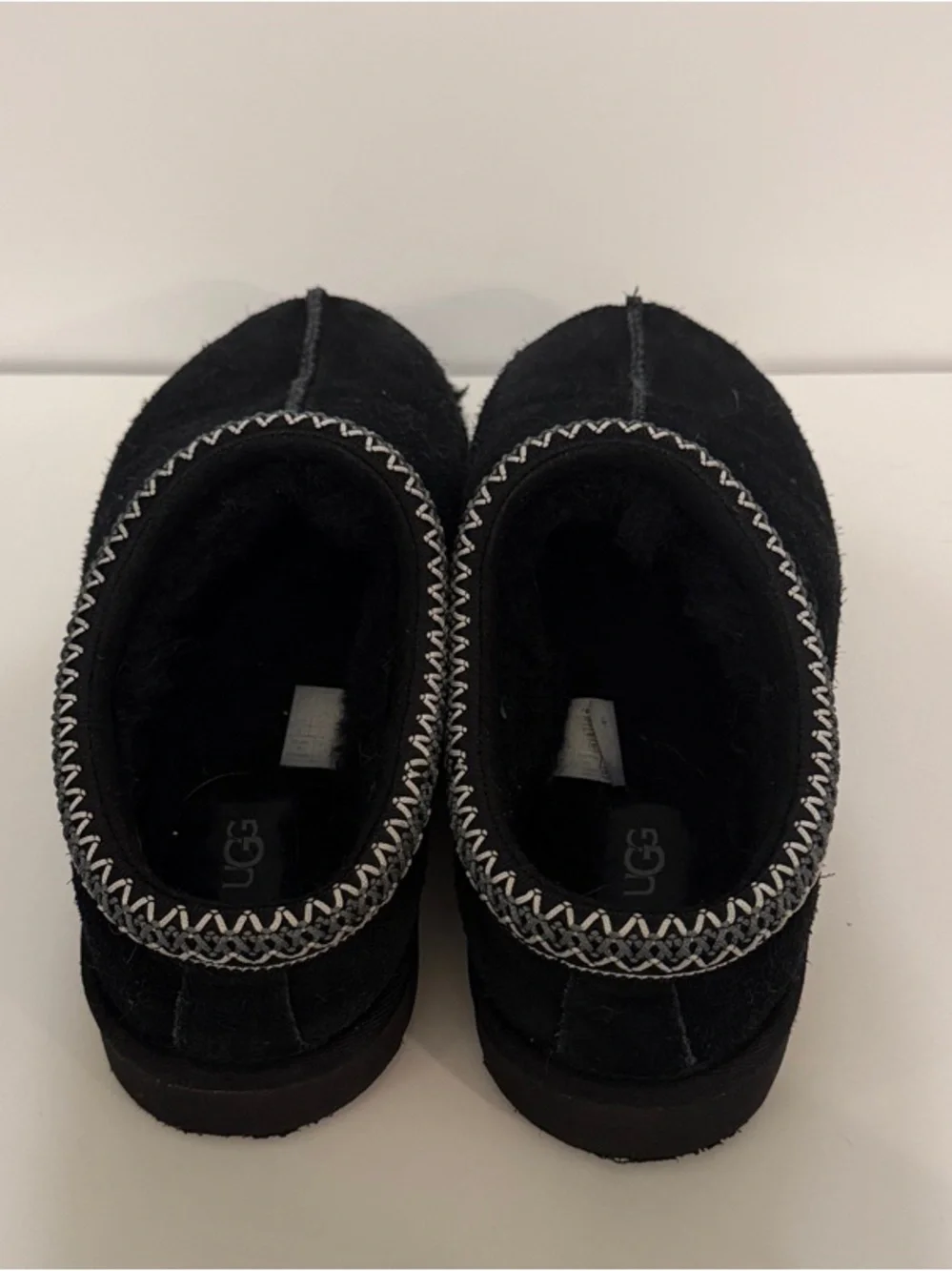 UGG Men's Black Suede Slip-On Moccasin Loafers
